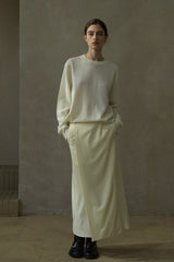Layered Overlap Long Skirt