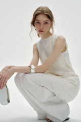 Loose Fit Sleeveless Cut-Out Vest Dress