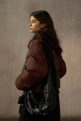 Biscuit Cropped Puffer Jacket