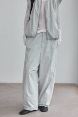 Curved-Scimitar Relaxed Pants