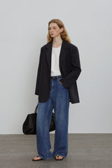 Structured Shoulder Pad Blazer