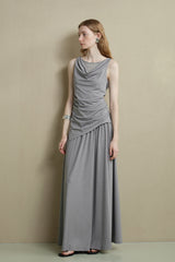 Pleated Drape Umbrella Skirt