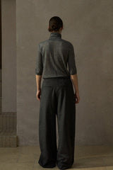 Lazy Wide-Leg Slacks