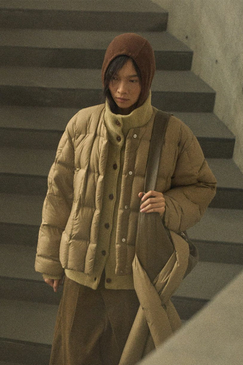 Cozy Seamless Quilted Down Jacket