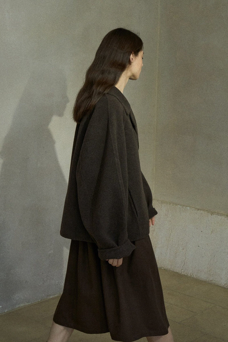 Reversible Cropped Duffle Coat