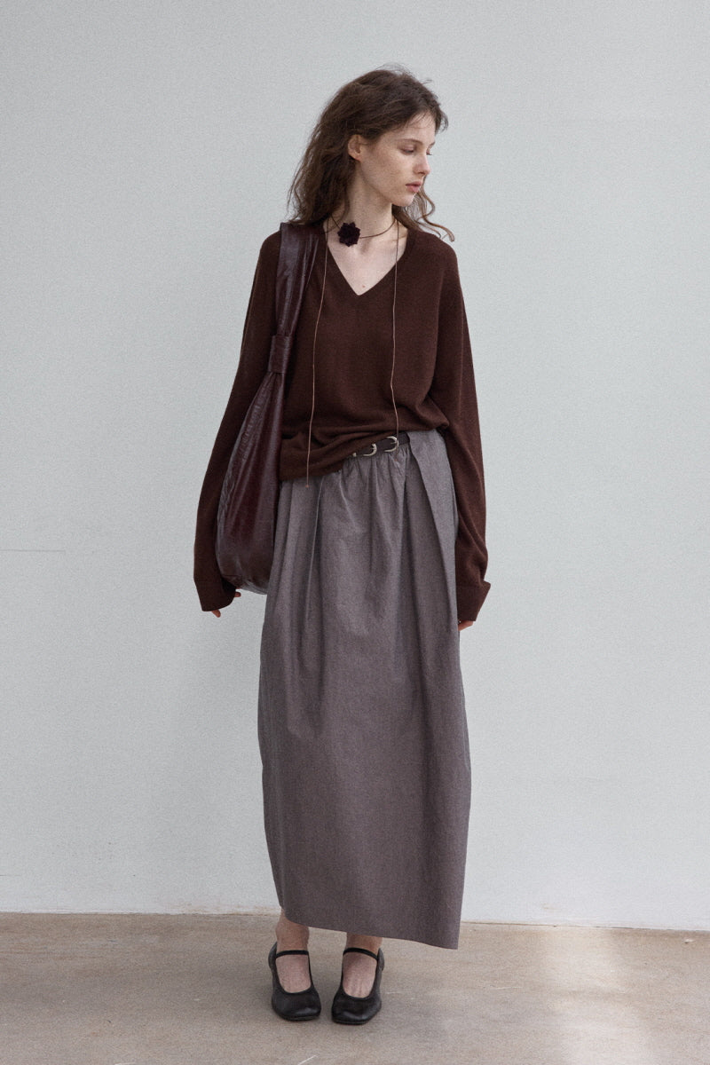 All-In-One V-Neck Pullover Sweater