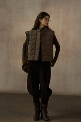 Quilted Boxy Down Vest