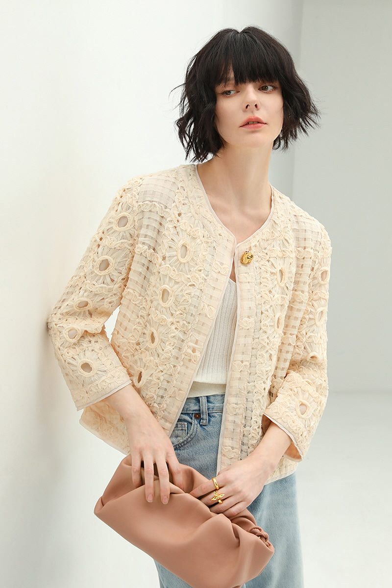 Three-Dimensional Cutout Jacket