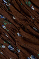 Cinched Waist V-Neck Tea Dress