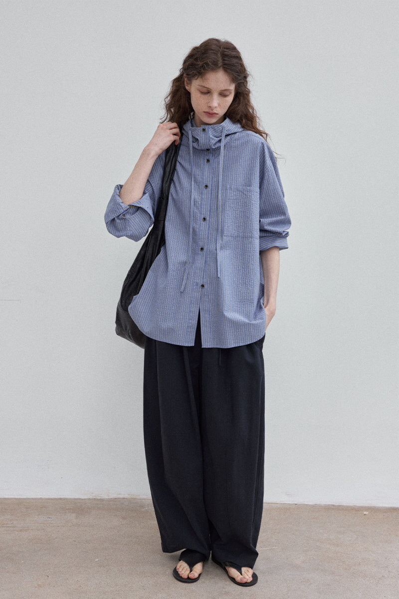 Twill Lace Casual Loose Floor-Length Pants