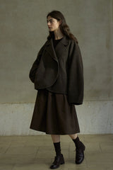Cropped Reversible Lapel Jacket