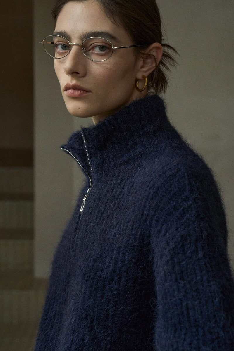 Half-Zip Turtleneck Sweater