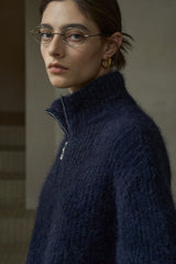 Half-Zip Turtleneck Sweater