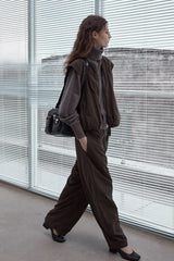 Pleated Flower-Bud Vest