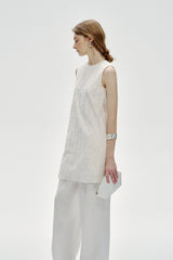 Loose Fit Sleeveless Cut-Out Vest Dress