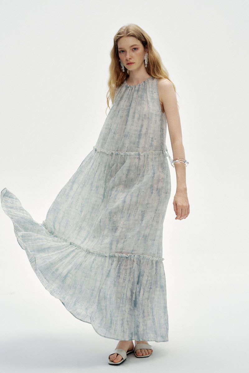 Relaxed Halterneck Maxi Dress