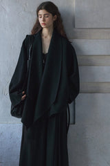 Reversible Tweed Long Coat
