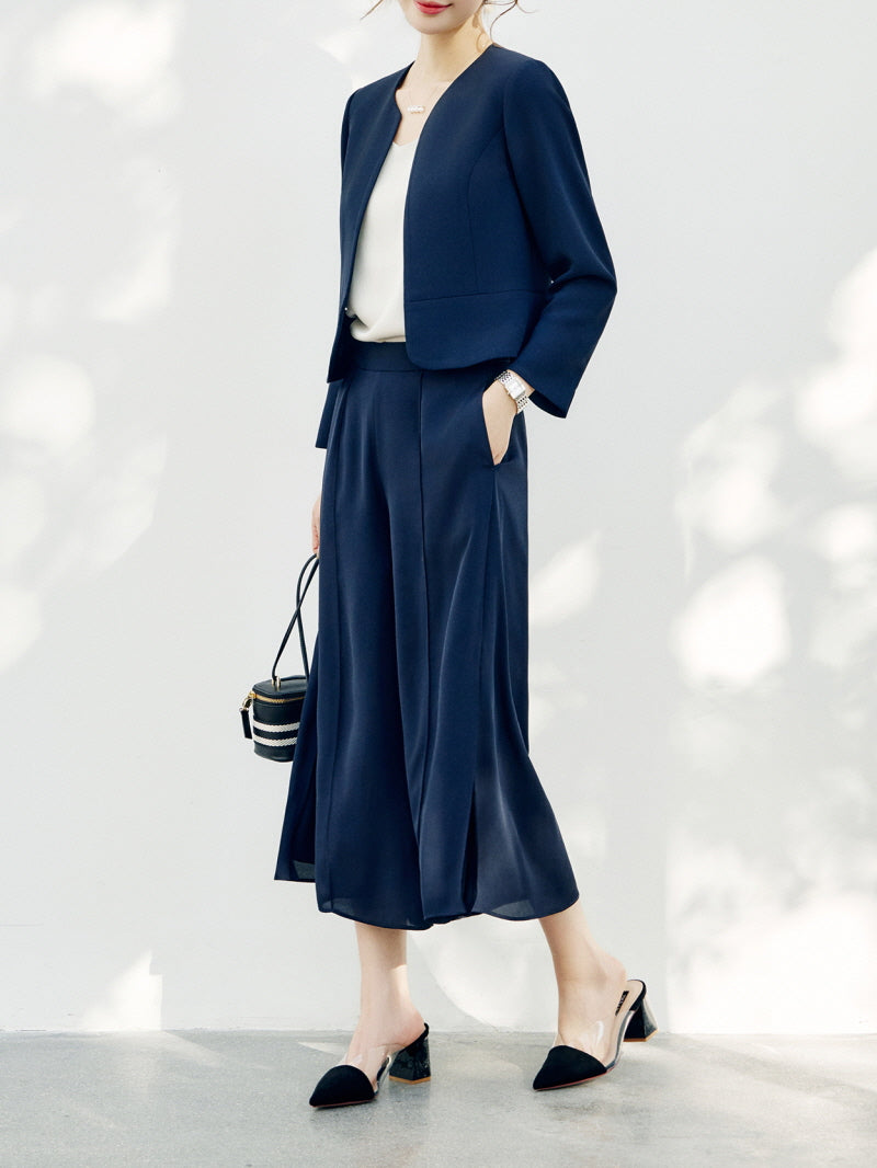 High-Waisted Wide-Leg Pants