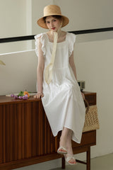 Lazy Fly Sleeve Cake Dress