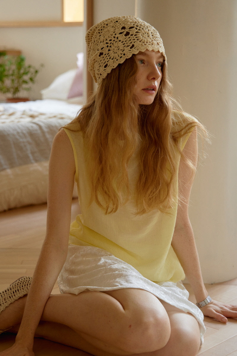 Chimney Neck Sleeveless Top
