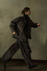 Two-Tone Oversized Shirt Jacket