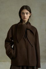 Rabbit Ear Scarf Reversible Jacket
