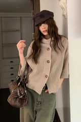 Vintage Knit Short Cardigan