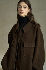 Reversible Lapel Shirt Jacket