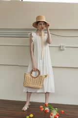 Lazy Fly Sleeve Cake Dress