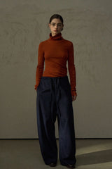 Lazy Wide-Leg Slacks