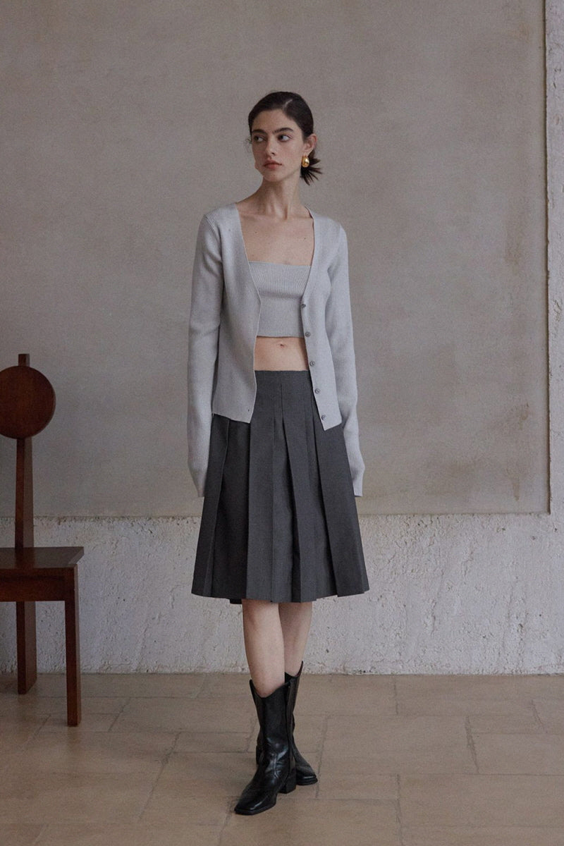 Geometric Knit Bandeau Top