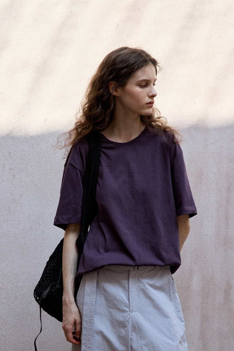 Cross-Cutout Relaxed T-Shirt