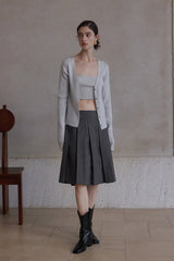Geometric Knit Bandeau Top