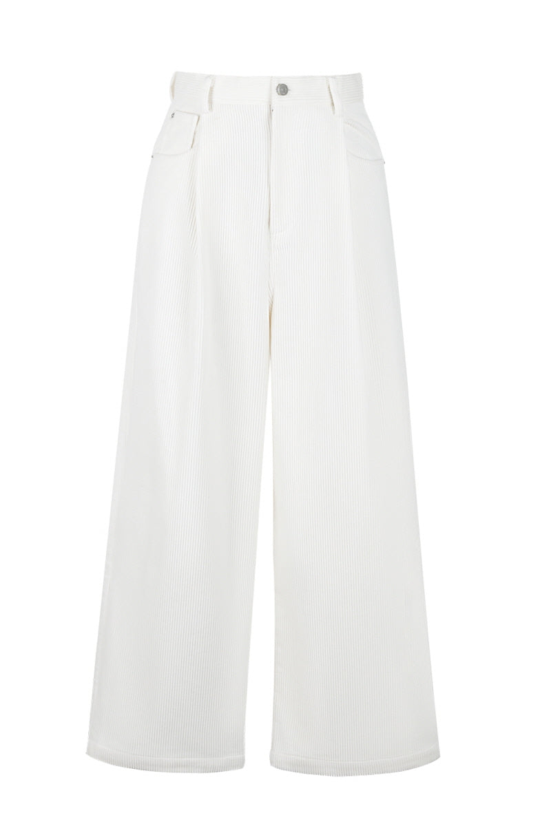 Vintage Loose Straight-Leg Trousers