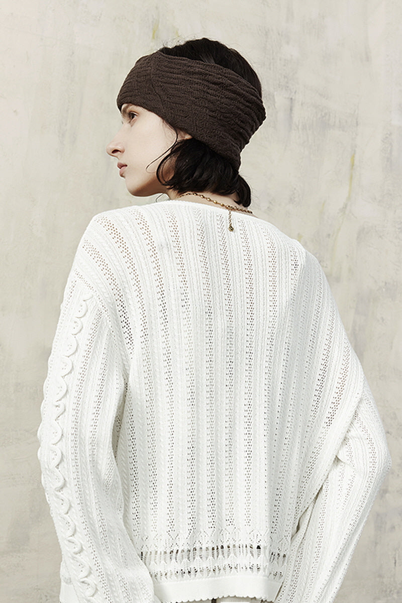 U-Neck Loose Cardigan