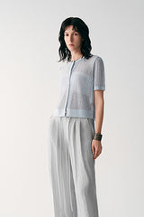 Lace-Up Straight Trousers