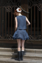 Bow Tie V-Neck Sleeveless Top