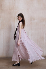 Irregular V-Neck Slip Dress