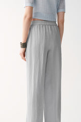 Lace-Up Straight Trousers