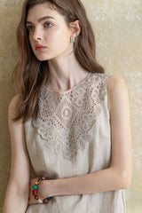 V-Neck Lace Dress