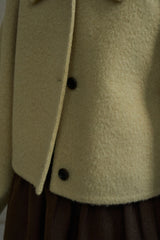 Truncated Lapel Raglan Jacket