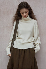 Turtleneck Knitted Pullover Top