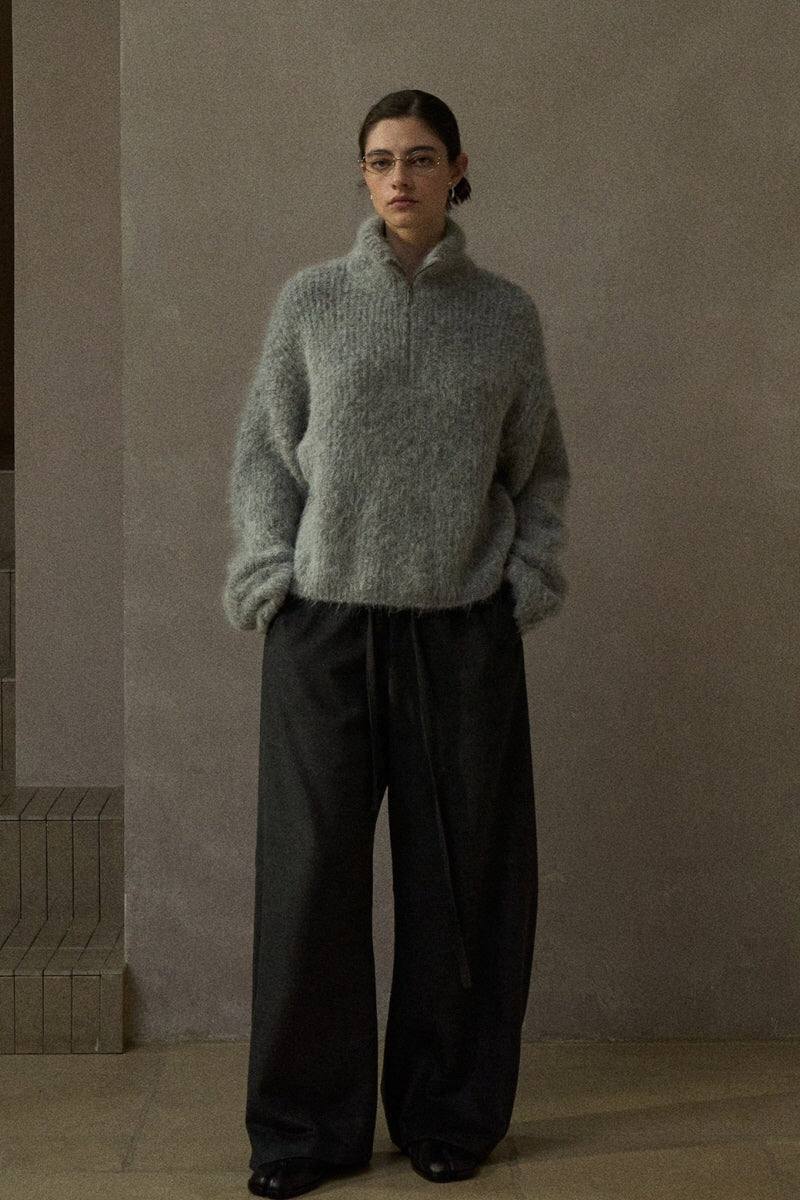 Half-Zip Turtleneck Sweater