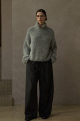 Half-Zip Turtleneck Sweater