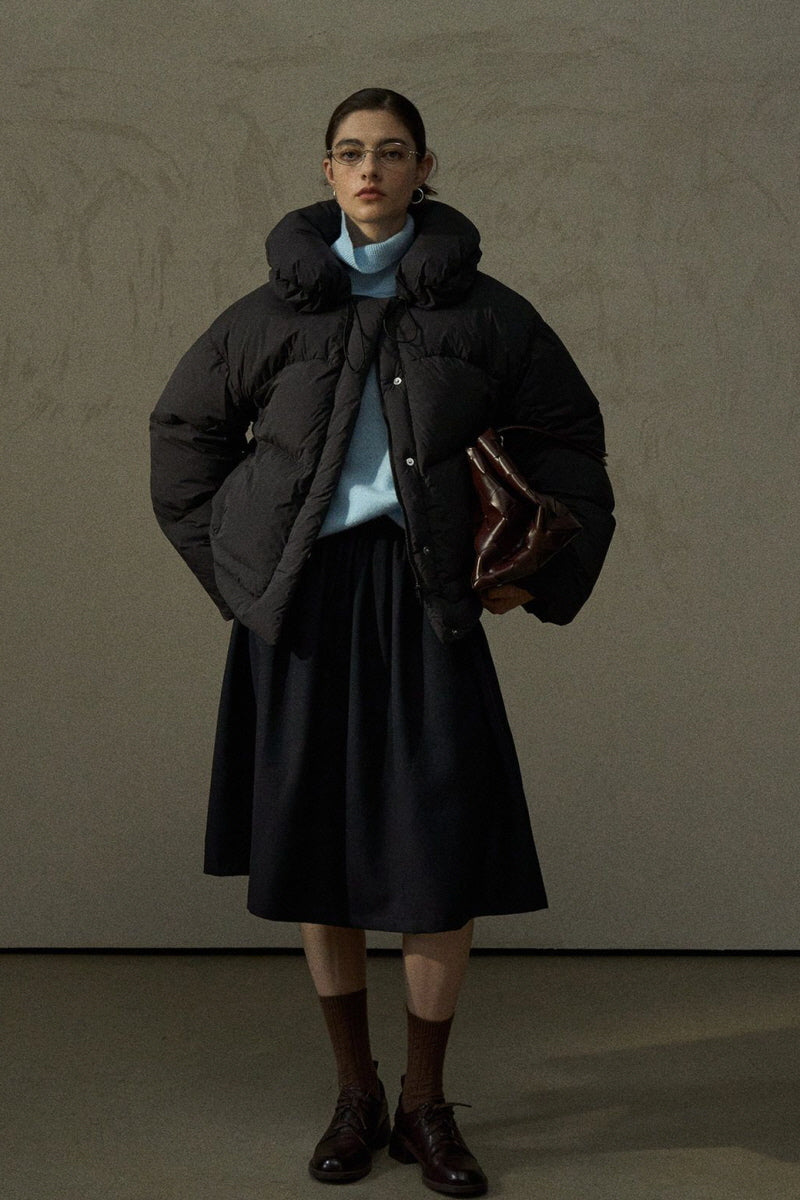 Detachable Bud-Collar Puffer Jacket