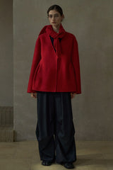 Rabbit Ear Scarf Reversible Jacket