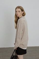 Seagull Neck Pullover Sweater