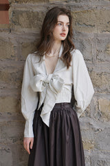 Tie Bow Vintage Blouse