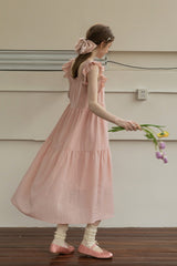 Lazy Fly Sleeve Cake Dress