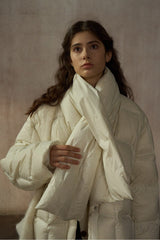 Double-Tube Cross Wrap Scarf